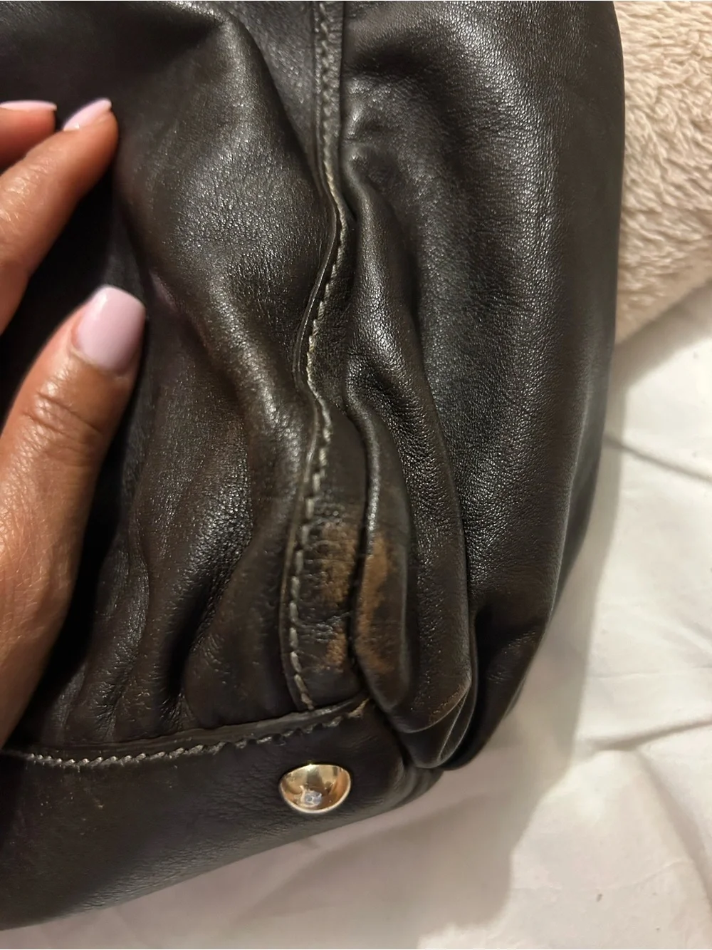 Gucci Abbey Dark Brown Leather Shoulder Bag - Picture 5 of 10